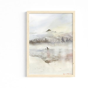 Coastal wall art, coastal prints, coastal farmhouse wall decor, abstract print, watercolor print, digital art prints, wall art prints