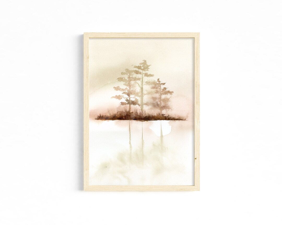 Tree Landscape, Print Landscape, Wall Art Prints, Tree Print, Download