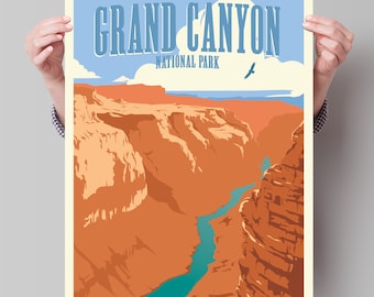Grand Canyon Travel Poster - Minimalist Art Print