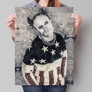 Stampa d&#39;arte geometrica di Keith Flint