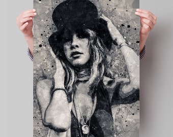 Stevie Nicks Geometric Art Print