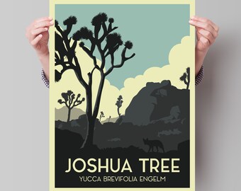 Joshua Tree National Park Travel Poster - Minimalist Art Print