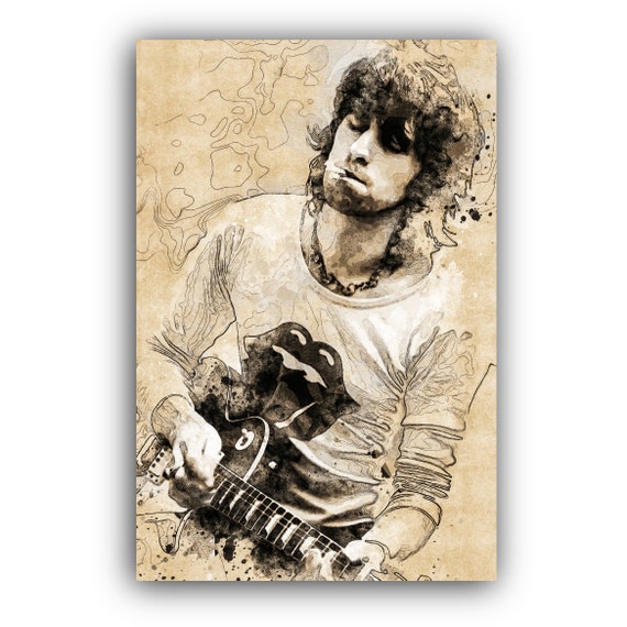 Keith Richards Vintage Canvas Wall Art Print Etsy