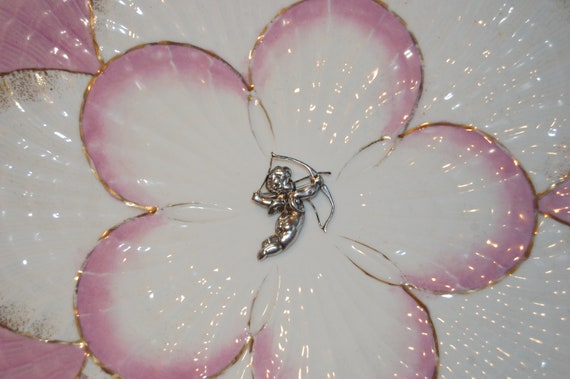 Vintage - Unmarked Sterling Silver - Cupid Pin - image 5