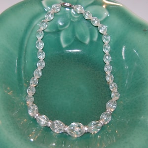 Vintage - Acrylic Clear Beaded Necklace