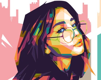 Ritratto pop art personalizzato, WPAP, Ritratto personalizzato, Illustrazione ritratto, Regalo personalizzato, Regalo di compleanno, Ritratto di coppia, Ritratto di famiglia