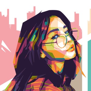 Custom pop art portrait, WPAP, Custom portrait, Portrait illustration, Personalized gift, Couple portrait, Family portrait
