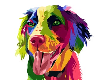 Pop Art Dog Etsy Pop Art Dog Etsy