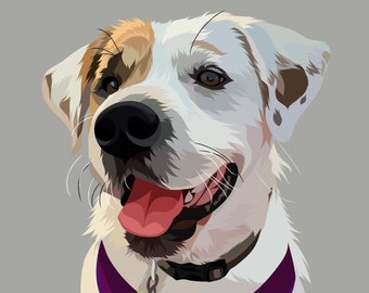Custom Pet Portrait, Custom Dog Portrait, Custom Cat Portrait, Personalized Dog Portrait Custom, Dog Lover Gift, Cat Lover Gift