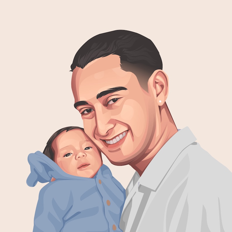 Custom Portrait, Cartoon Portrait, Custom Illustration, Portrait From Photo, Personalized Portrait, Couple Portrait, Family Portrait image 5