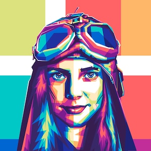 Custom Pop Art Portrait: Personalized WPAP Illustration (Digital File