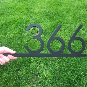 4 ”Metall Adressschild, moderne Hausnummern, Hausnummer Schild, Adressschild, personalisierte Straßenschild, Hausnummer Schild