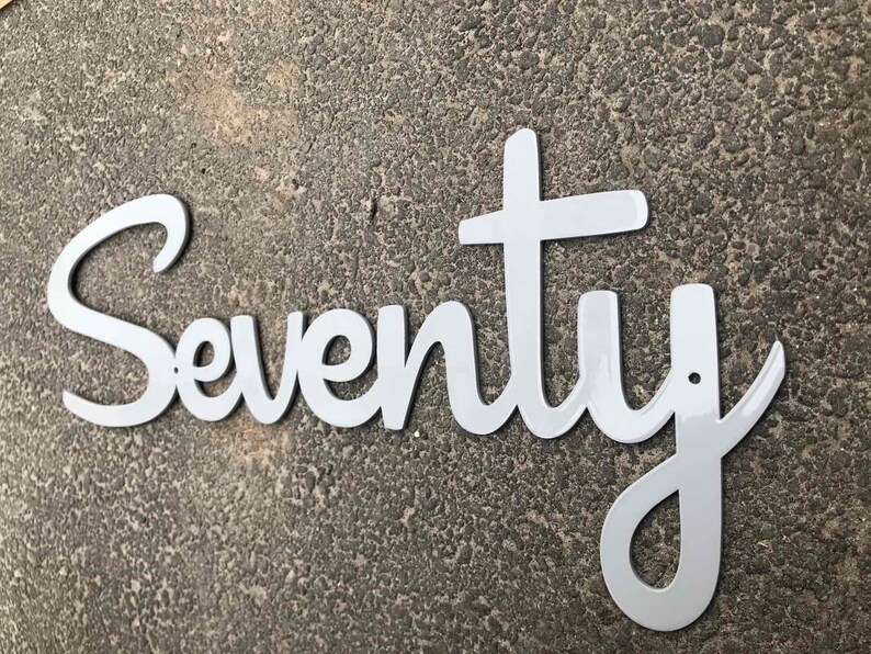 Cursive House Numbers Home Address sign Street sign Etsy