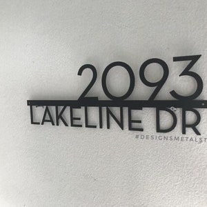 Modern Address Sign , Metal Address Sign, House Numbers, Door Number,  Address Sign, Number Sign, Metal House Number, House Number Plaque