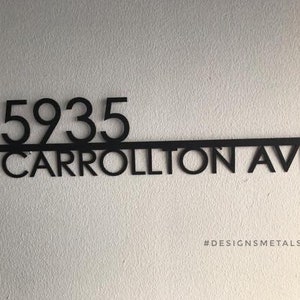 Modern Address Sign , Metal Address Sign, House Numbers, Door Number,  Address Sign, Number Sign, Metal House Number, House Number Plaque