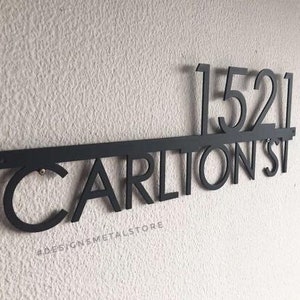 Modern Address Sign , Metal Address Sign, House Numbers, Door Number,  Address Sign, Number Sign, Metal House Number, House Number Plaque