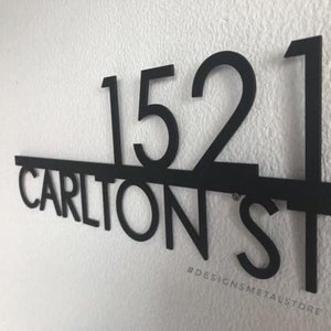 Modern Address Sign , Metal Address Sign, House Numbers, Door Number,  Address Sign, Number Sign, Metal House Number, House Number Plaque