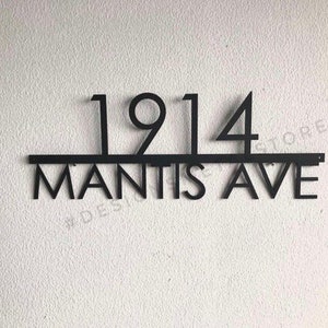Modern Address Sign , Metal Address Sign, House Numbers, Door Number,  Address Sign, Number Sign, Metal House Number, House Number Plaque