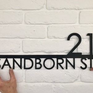 Modern Address Sign , Metal Address Sign, House Numbers, Door Number,  Address Sign, Number Sign, Metal House Number, House Number Plaque