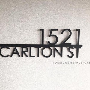 Modern Address Sign , Metal Address Sign, House Numbers, Door Number,  Address Sign, Number Sign, Metal House Number, House Number Plaque