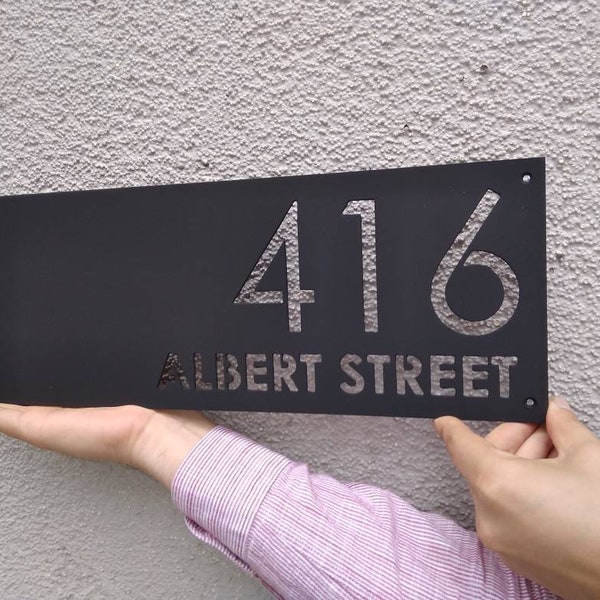 Modern Address Plaque, House Number, Address Sign, Customize Address,  Number Sign, Address Numbers