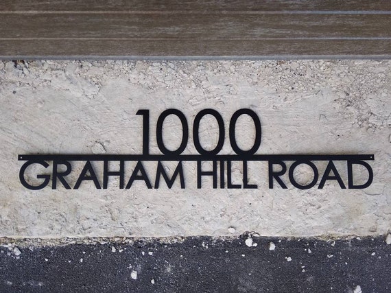 Modern Address Sign Metal Address Sign House Numbers Door Number Address Sign Number Sign Metal House Number House Number Plaque