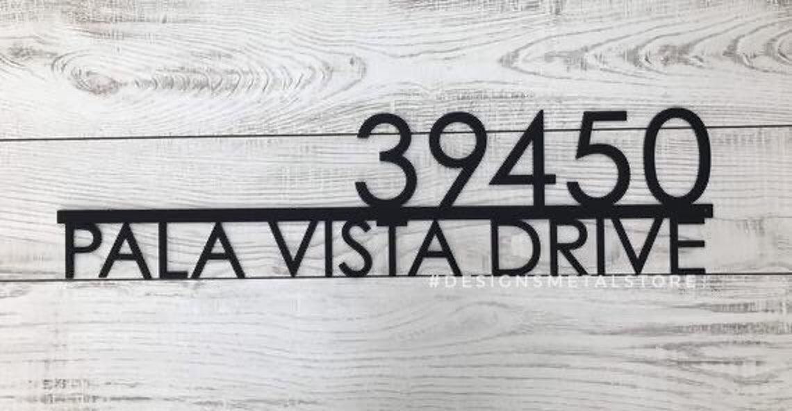 Large Address Sign Address Sign House Number Address | Etsy
