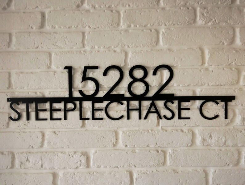 large-modern-address-sign-metal-address-sign-house-number-etsy