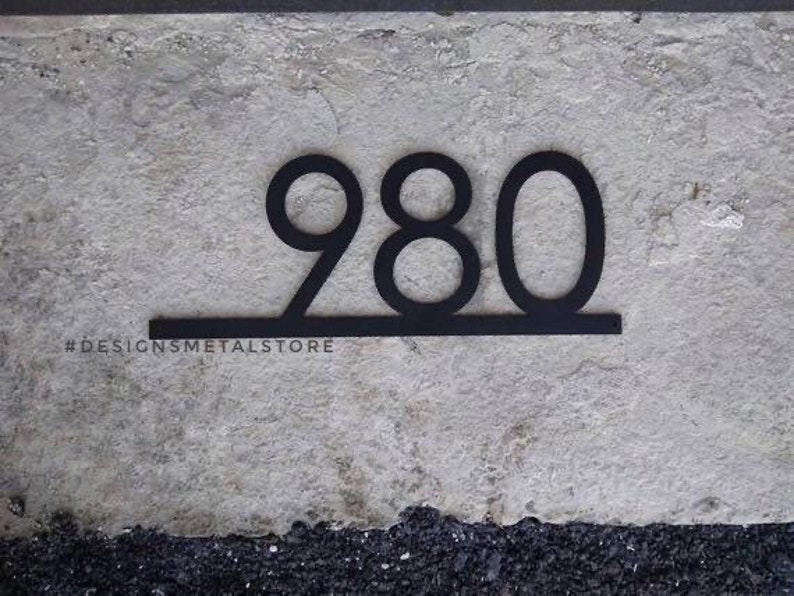 6 Large Modern Address Sign Address Plaque Modern Address Etsy