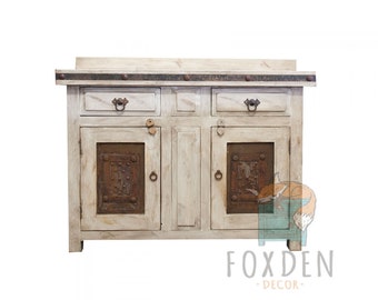 Florence Rustic White Vanity