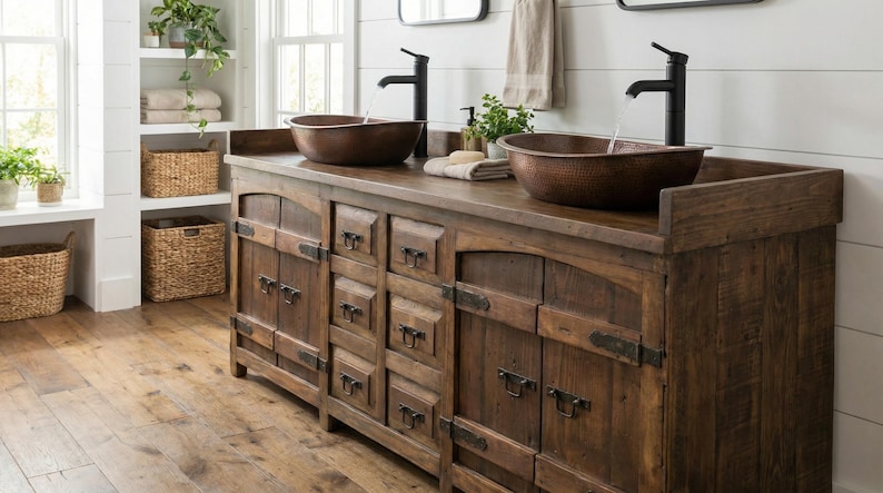 Goliath Double Sink Bathroom Vanity image 1