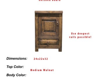 Custom Rubrik vanity and board order for Kathleen