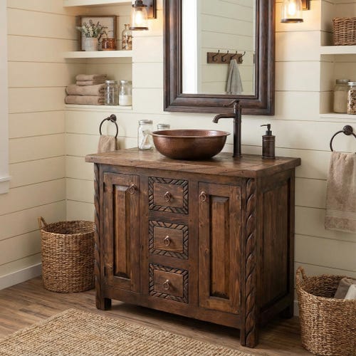 Lasso Rustic Bathroom Vanity