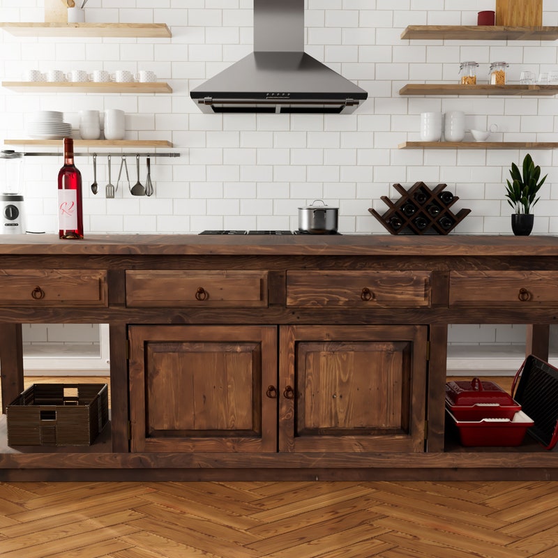 Antique Kitchen Island - Etsy