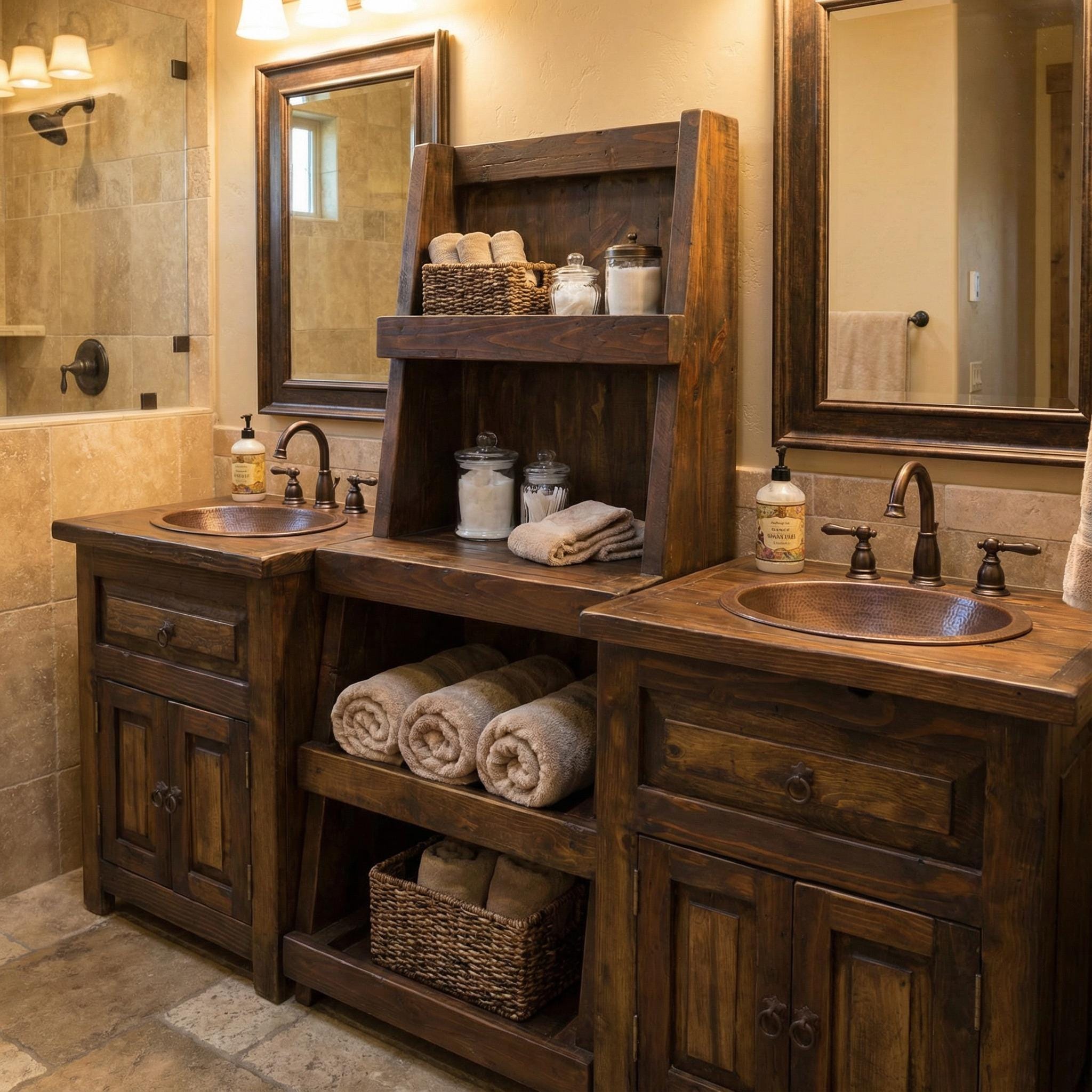 Emmett Bathroom Vanity From Reclaimed Wood - Etsy