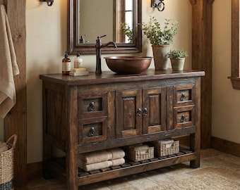 Ashburn Reclaimed Farmhouse Single Sink Vanity