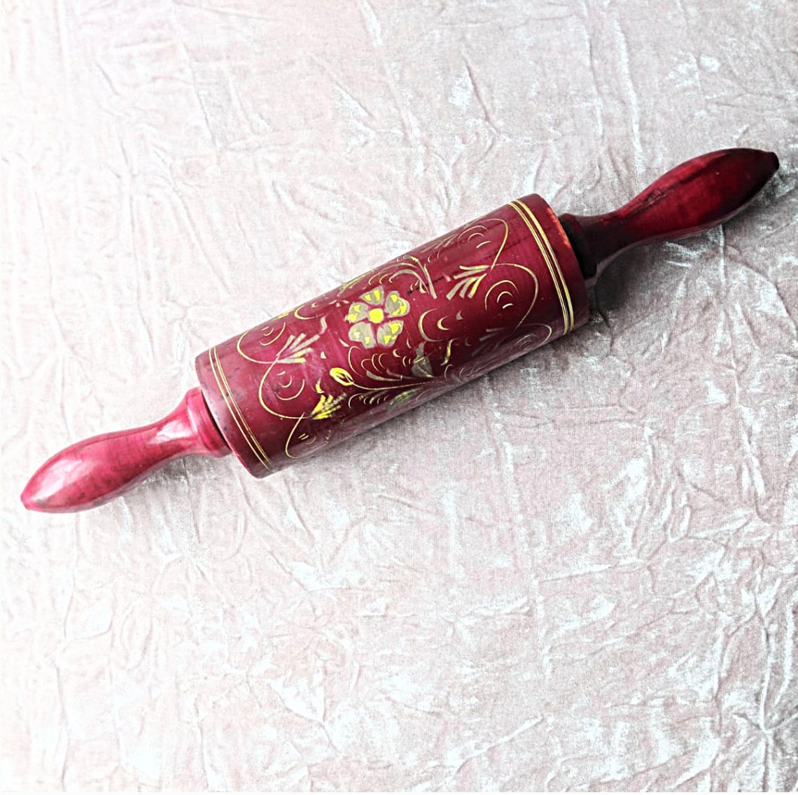 Handmade Painted Wooden Rolling Pin Etsy