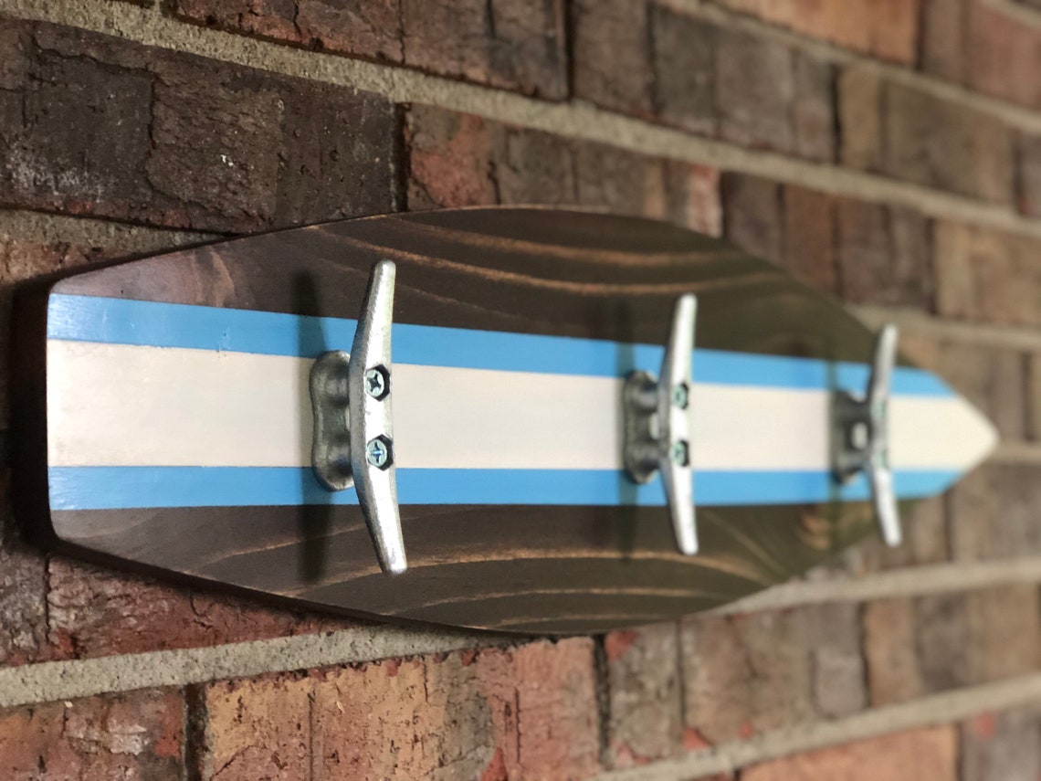 Surfboard Towel Rack Nautical Towel Hanger Surfboard Coat Etsy