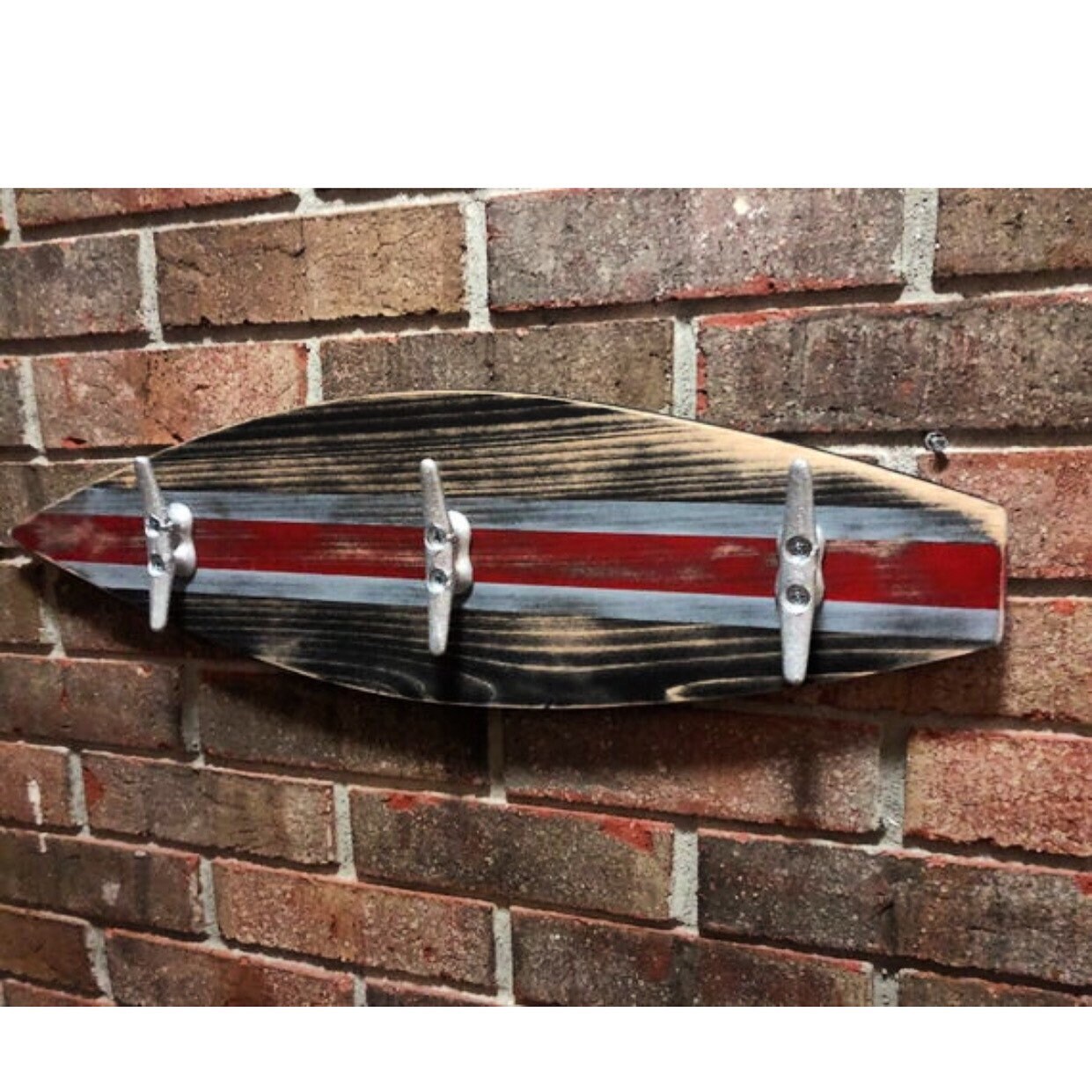 Surfboard Towel Rack Nautical Decor Surfboard Coat Rack Hat Etsy