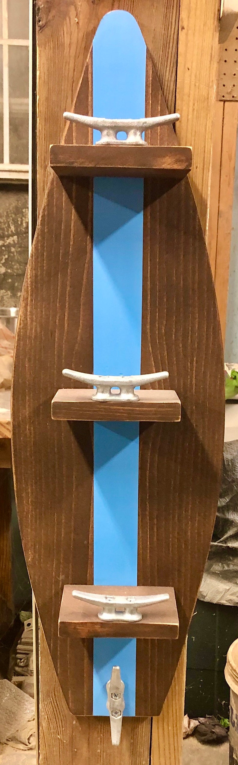 Surfboard Towel Rack Nautical Towel Rack Nautical Decor Etsy