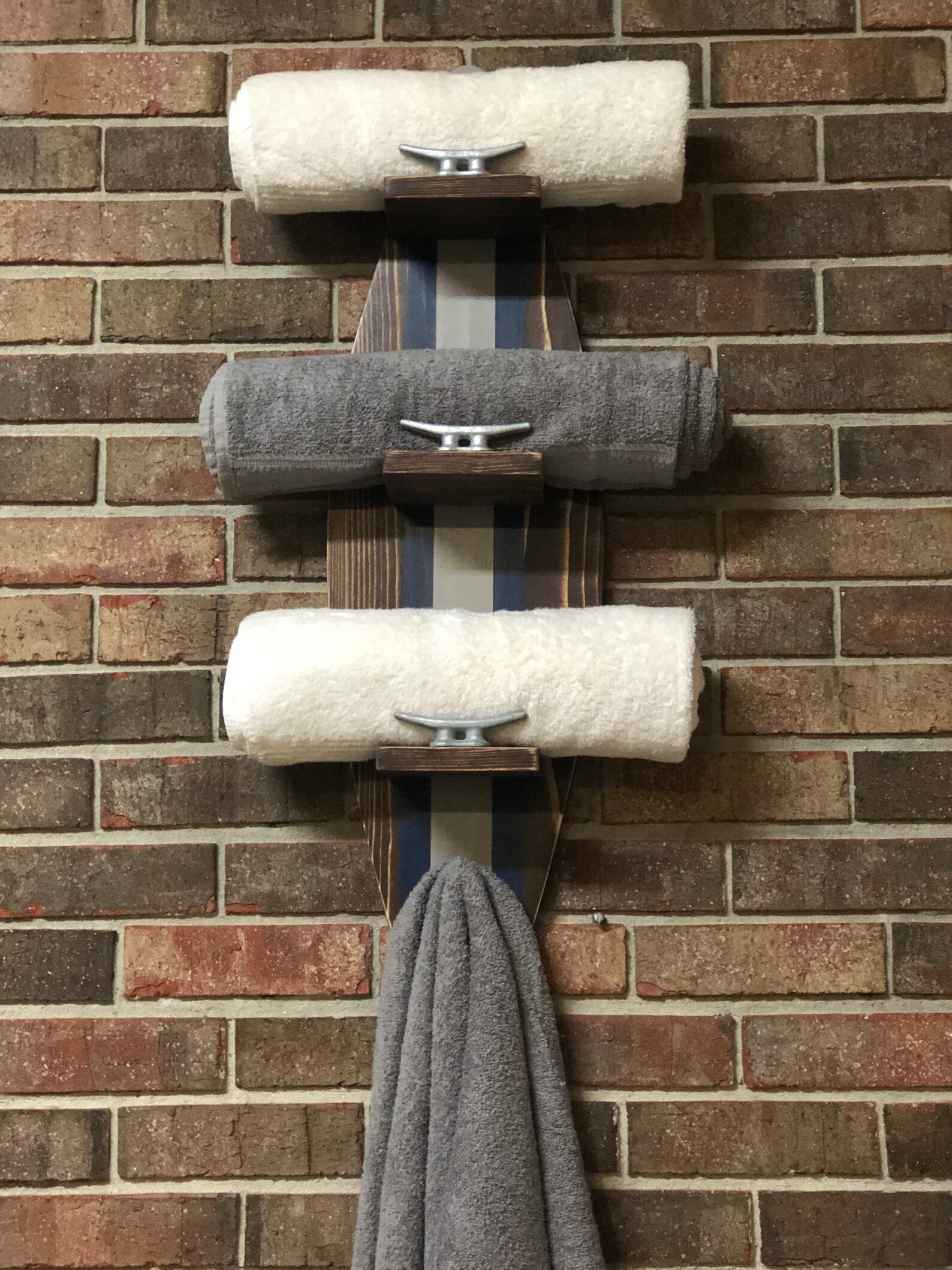 Surfboard Towel Rack Nautical Towel Rack Nautical Decor Etsy