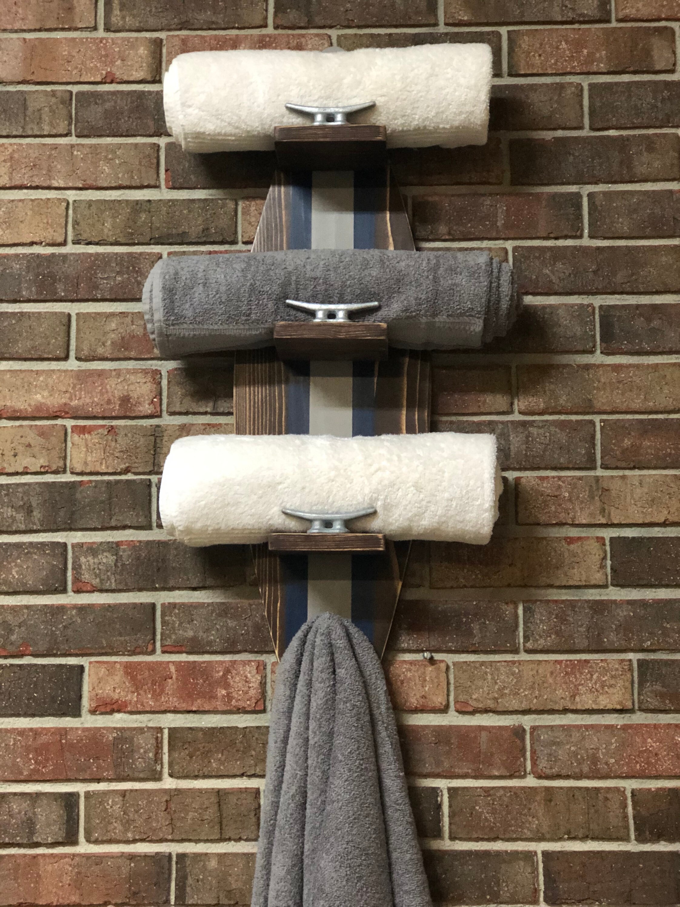Surfboard Towel Rack Nautical Towel Rack Nautical Decor Etsy