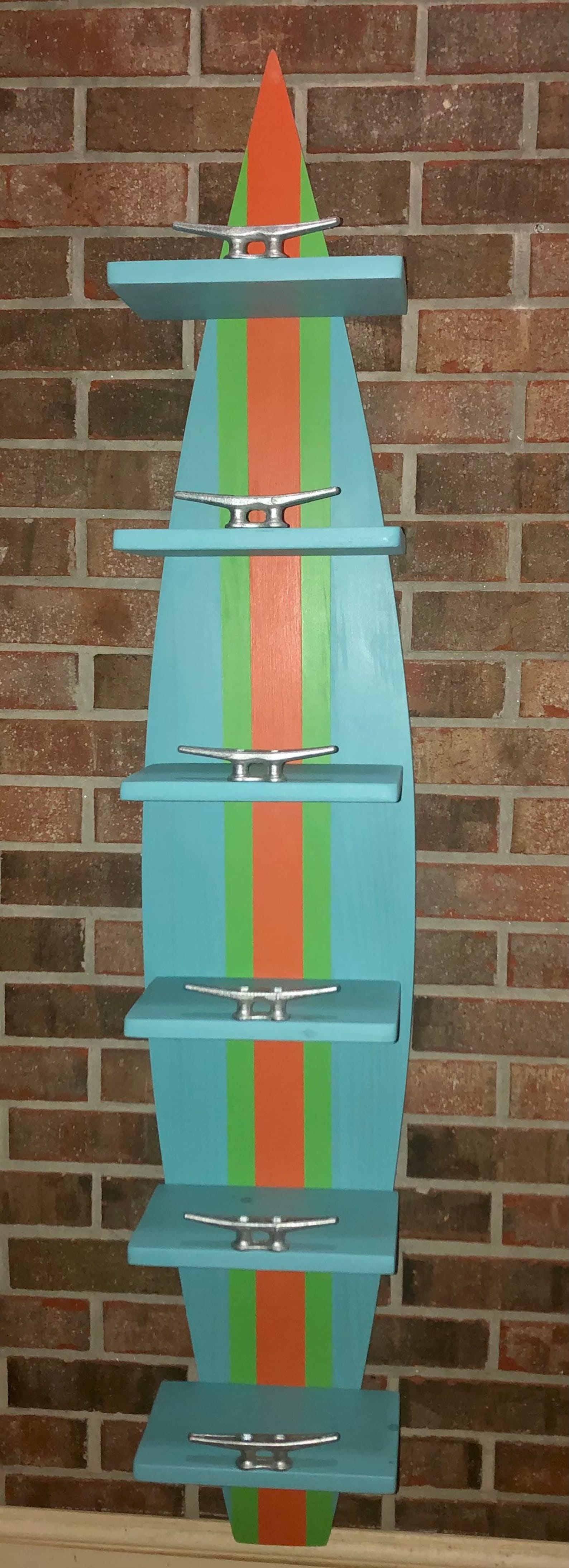 Surfboard Towel Rack 6 Shelf Towel Rack Nautical Towel Rack Etsy