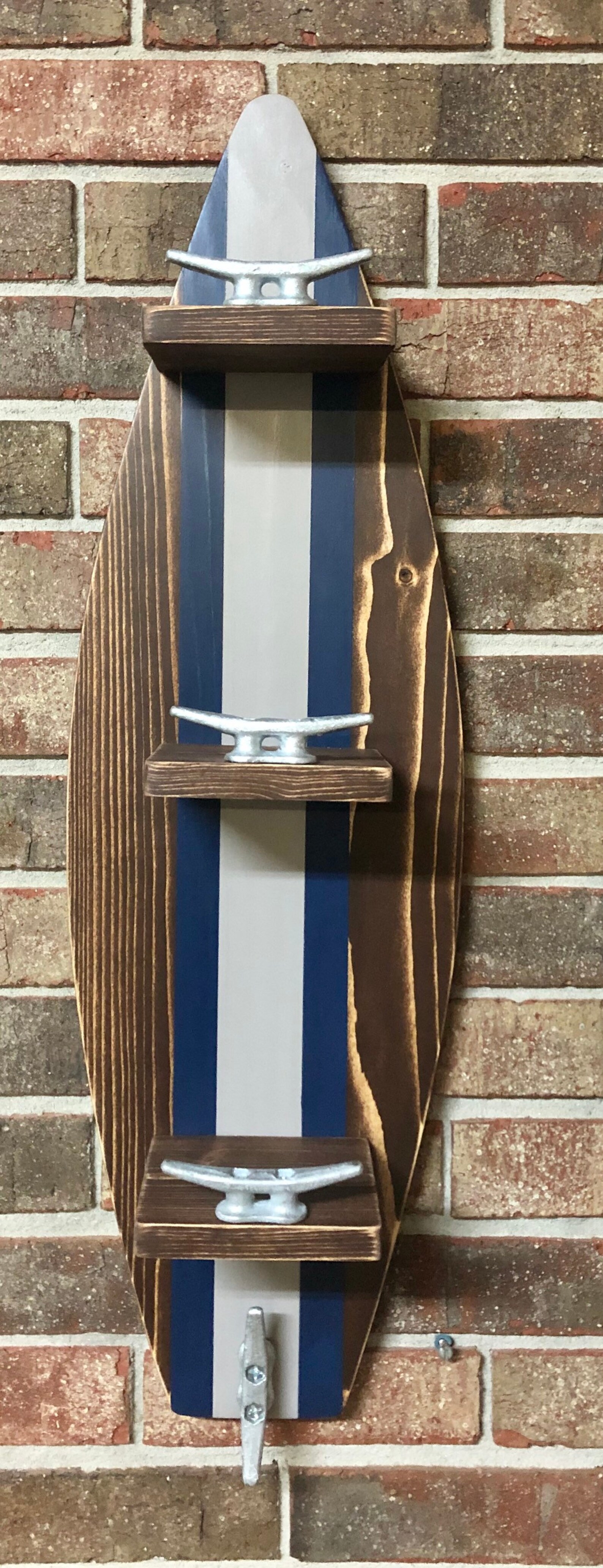 Surfboard Towel Rack Nautical Towel Rack Nautical Decor Etsy