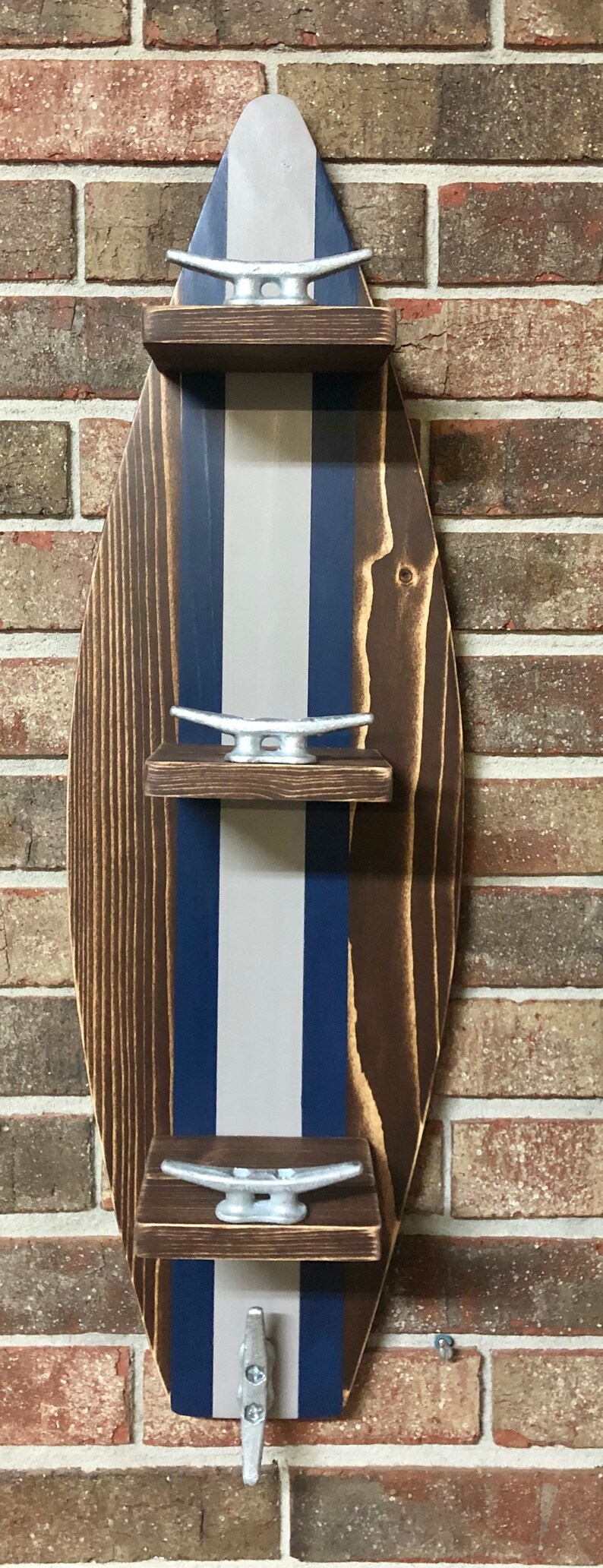 Surfboard Towel Rack Nautical Towel Rack Nautical Decor Etsy