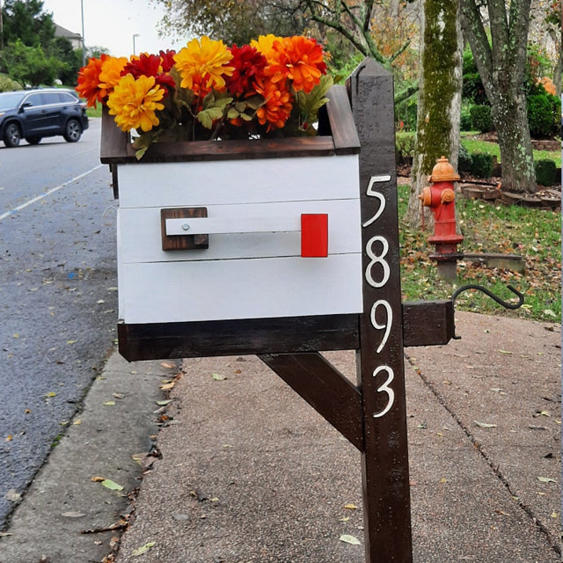 Mailbox Planter Mailbox Cover Etsy