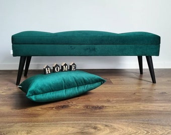 LOVARE upholstered bench with storage from Rossi Furniture