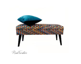 Banc Lovare LUX AVEC RANGEMENT tissu Barcelona par Rossi Furniture
