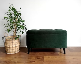 Veja em tamanho maior o banco TOSCANIA de 80 cm com compartimento de armazenamento da Rossi Furniture.