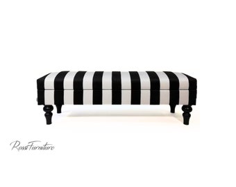 Decorative bench VERONA LUX -WERSAL collection, storage box, handmade, designed by Rossi Furniture